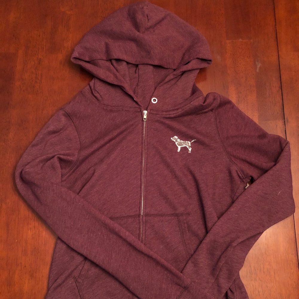 Women's VS Pink Zip Up Hoodie